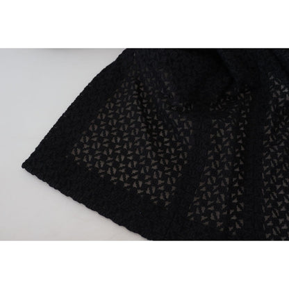 Dolce & Gabbana Black Button Down Long Blazer Cotton Jacket 11% Acrylic,1728,20% Viscose,28% Polyester,4% Wool,5% Nylon,67345645728,Black,Clothing,Dolce & Gabbana,Full-Length Jackets - Jackets & Coats - Clothing,IT40|S,Jackets & Coats - Clothing,Jackets &