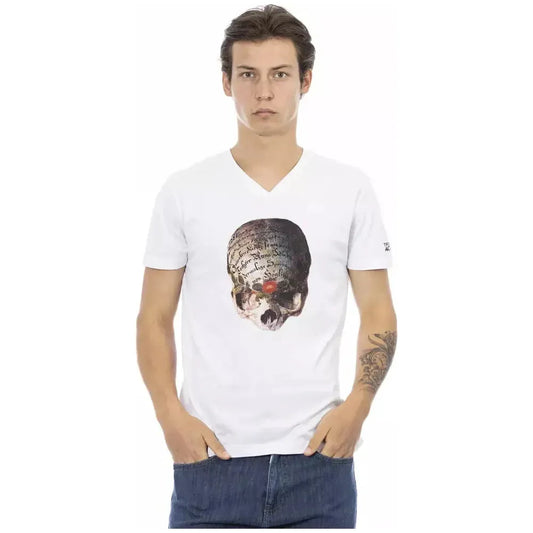 Trussardi Action White Cotton Men's T-Shirt Trussardi Action