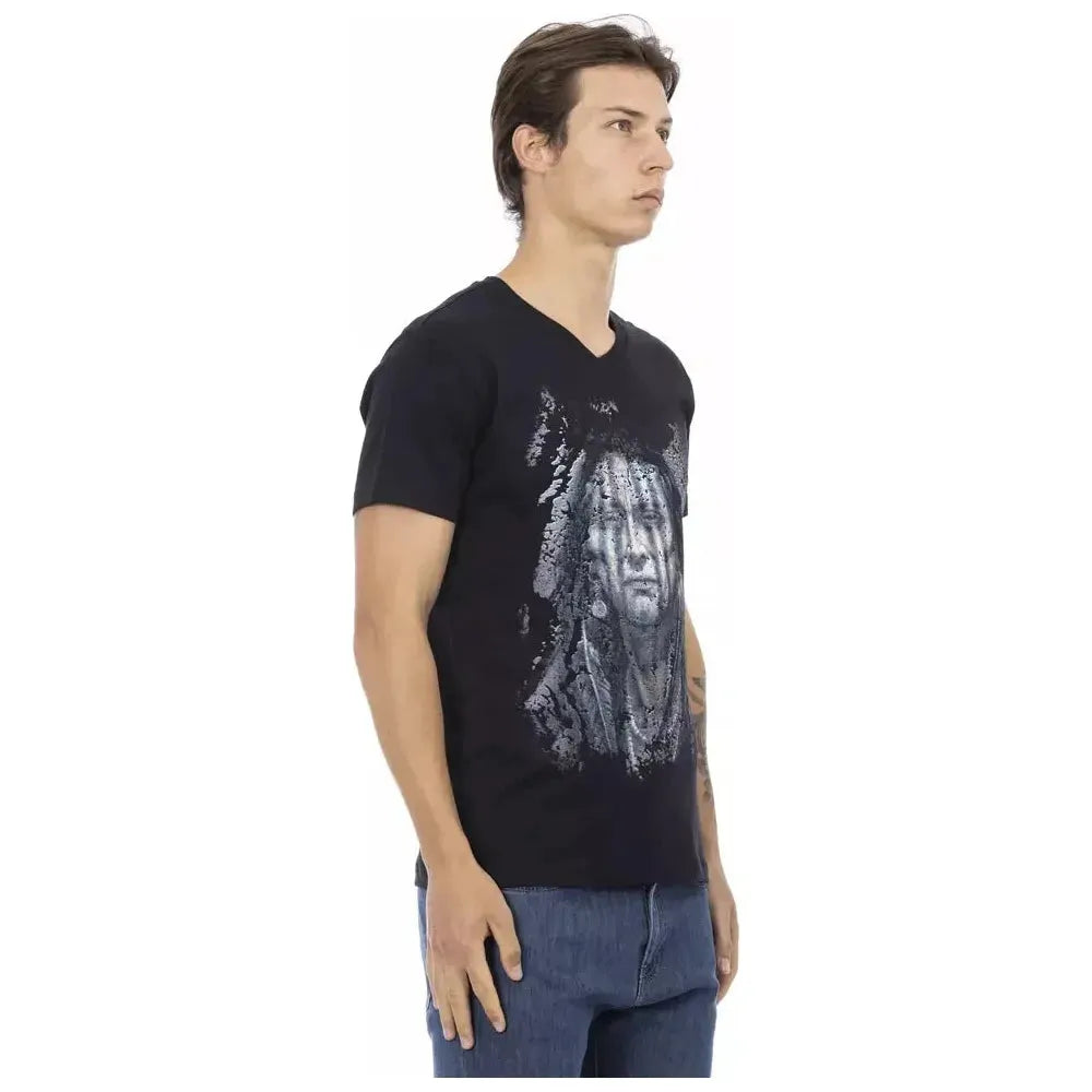 Trussardi Action Black Cotton Men's T-Shirt