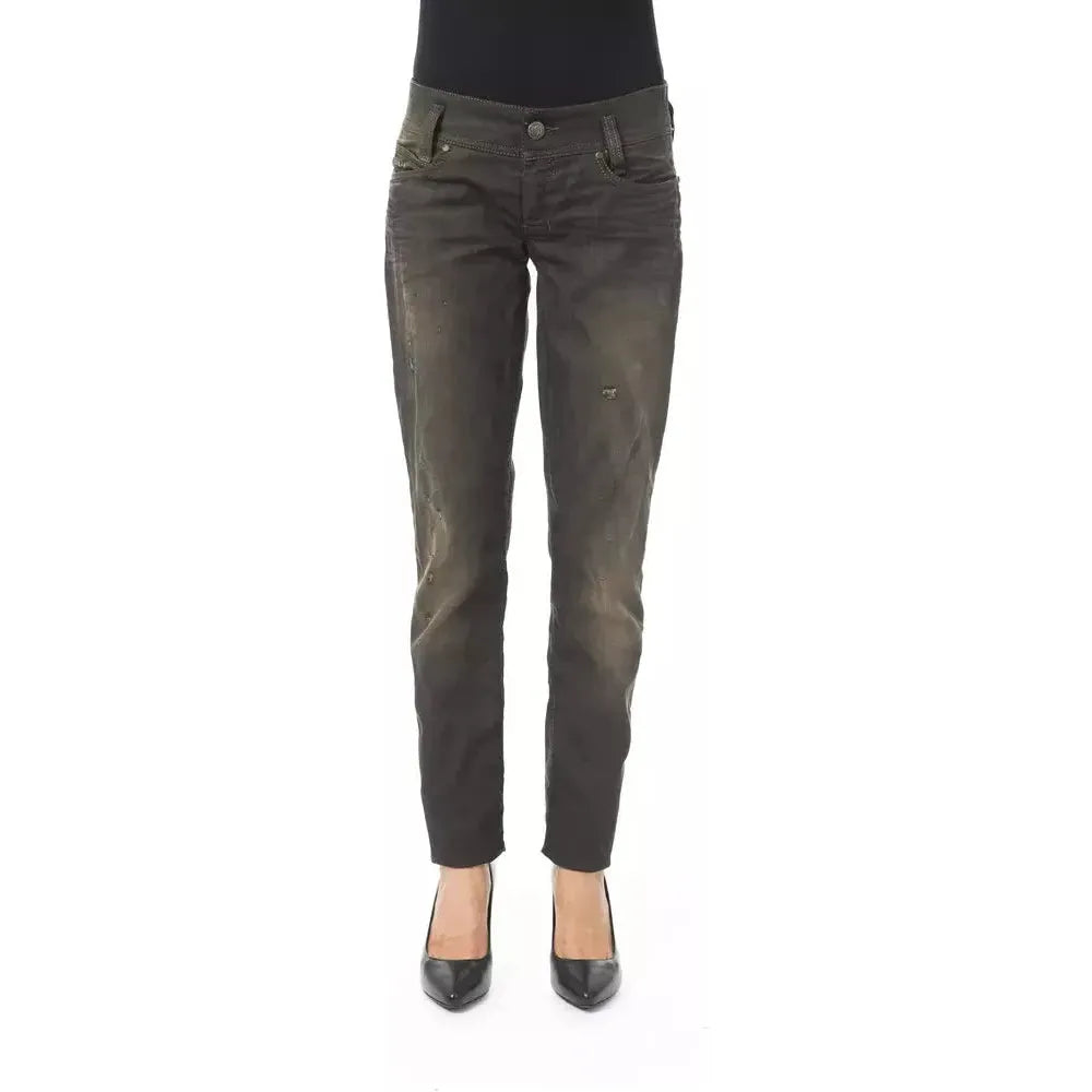 BYBLOS Black Cotton Women Jeans BYBLOS