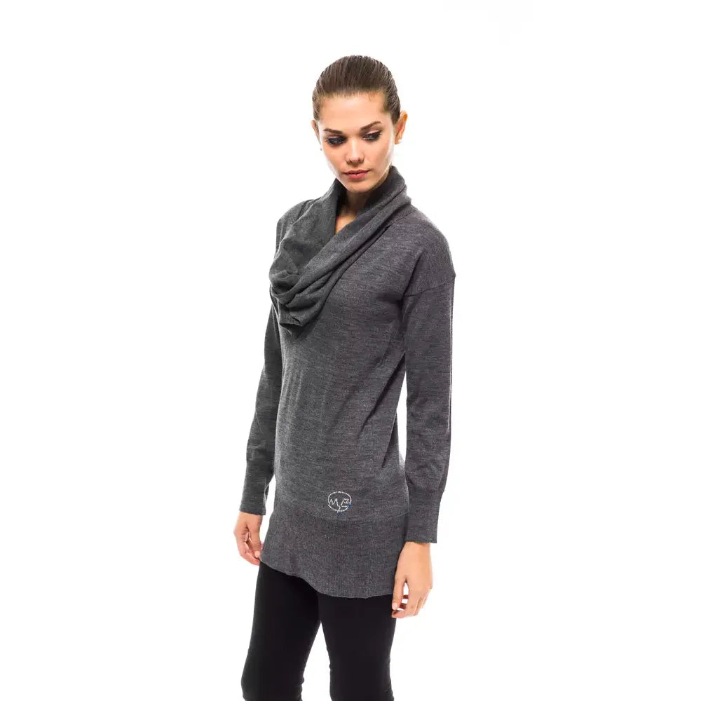 Montana Blu Gray Wool Women Sweater