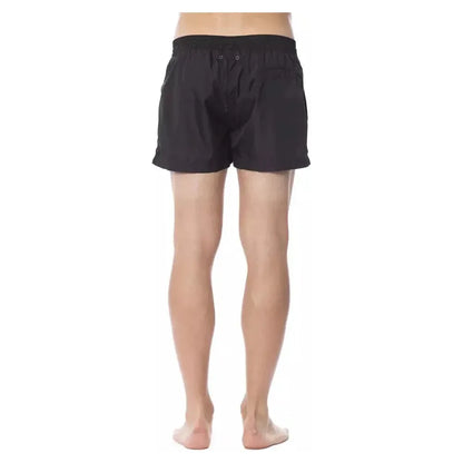 Roberto Cavalli Sport Black Polyester Men's Swimshorts