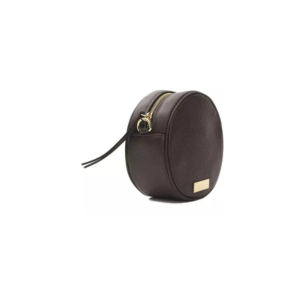 Pompei Donatella Brown Leather Women Crossbody Bag