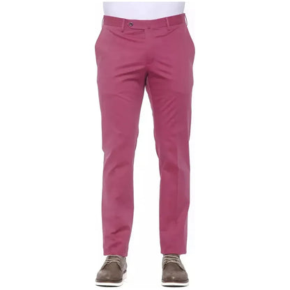PT Torino Fuchsia Cotton Men Trouser PT Torino