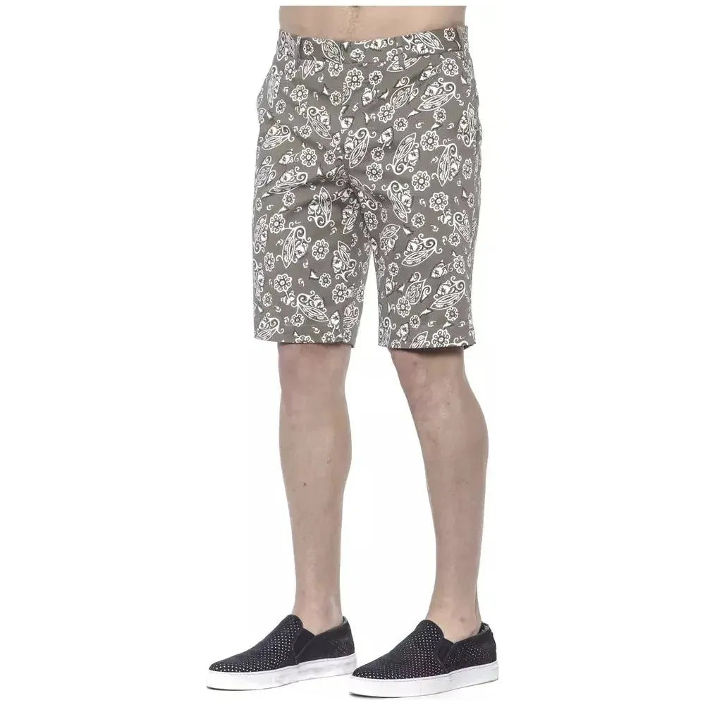 PT Torino Green Cotton Men Bermuda Short PT Torino