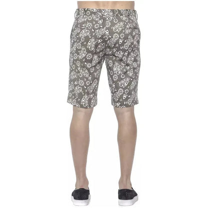 PT Torino Green Cotton Men Bermuda Short PT Torino