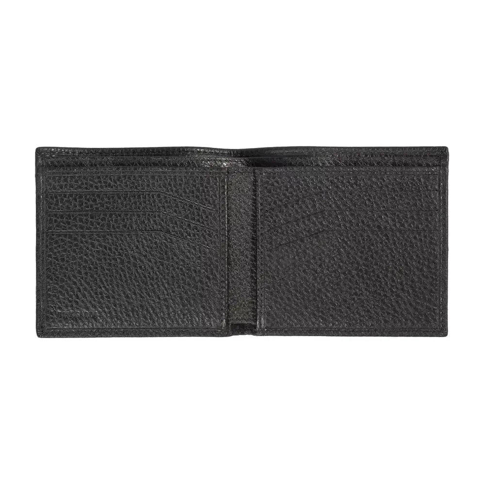 Trussardi Black Leather Men Wallet Trussardi