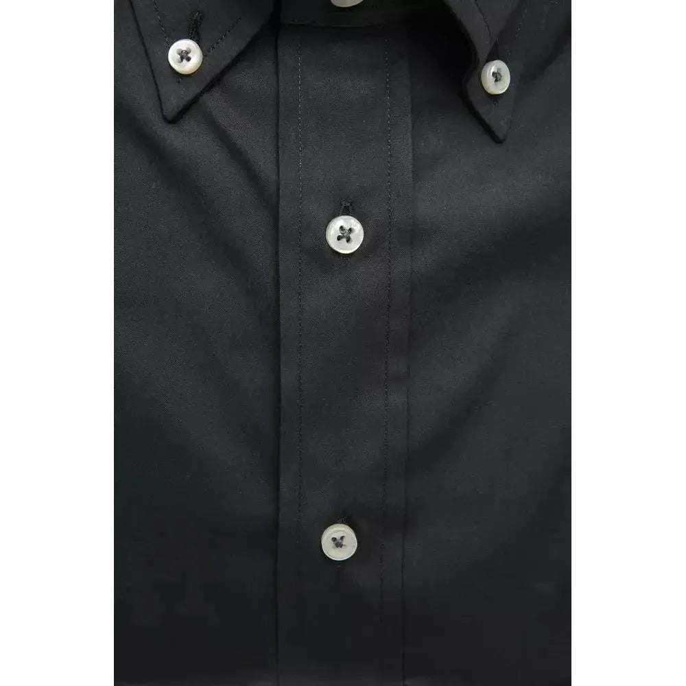 Robert Friedman Gray Cotton Men Shirt