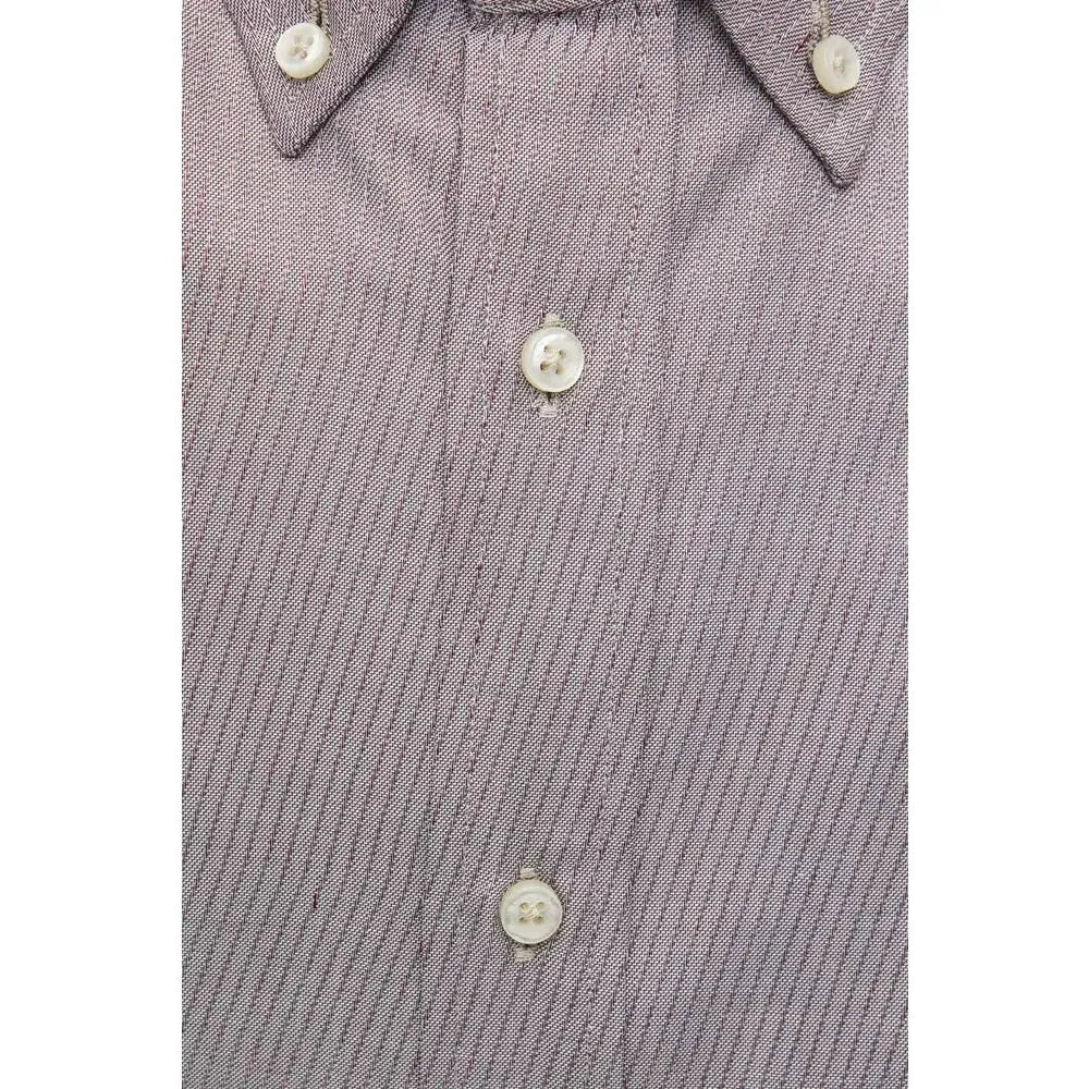 Robert Friedman Beige Cotton Men Shirt