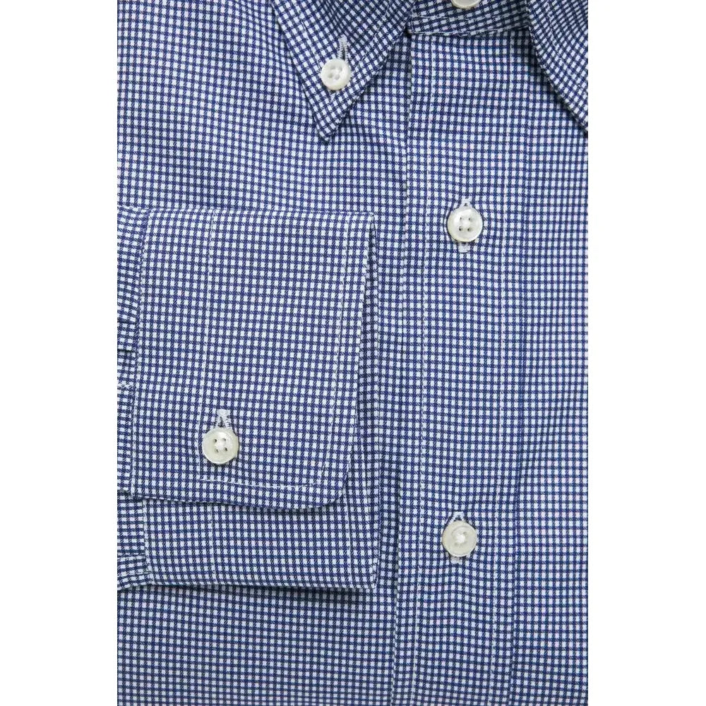 Robert Friedman Blue Cotton Men's Shirt