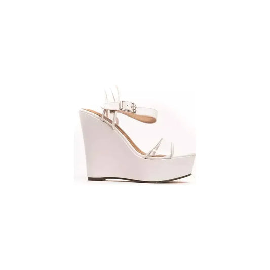 Péché Originel White Polyethylene Women's Wedge Sandal