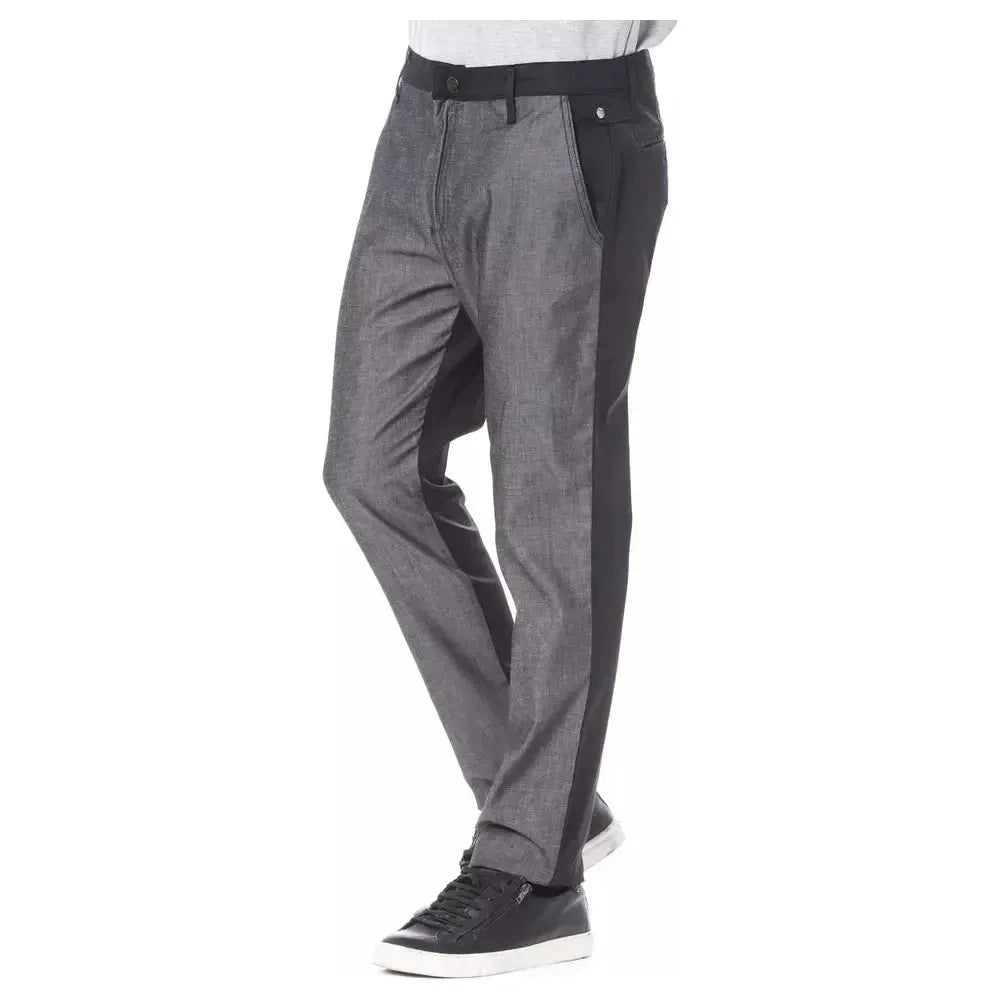 Verri Black Cotton Men's Pant