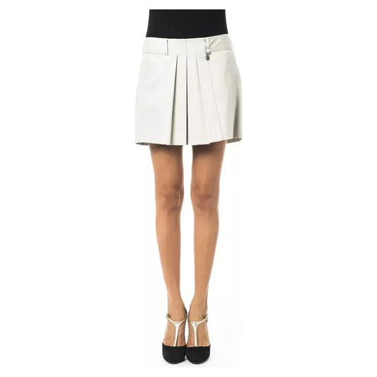 BYBLOS Gray Cotton Women Skirt WOMAN SKIRTS BYBLOS