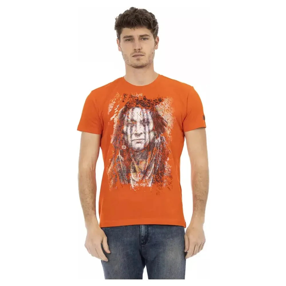 Trussardi Action Orange Cotton Men's T-Shirt