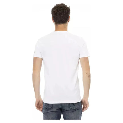 Trussardi Action White Cotton Men T-Shirt
