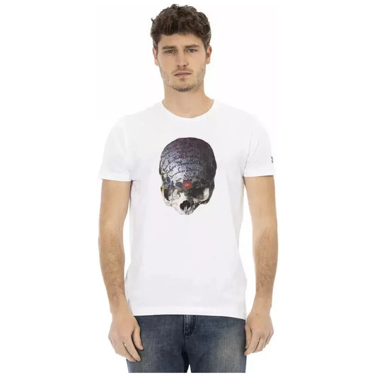Trussardi Action White Cotton Men's T-Shirt Trussardi Action