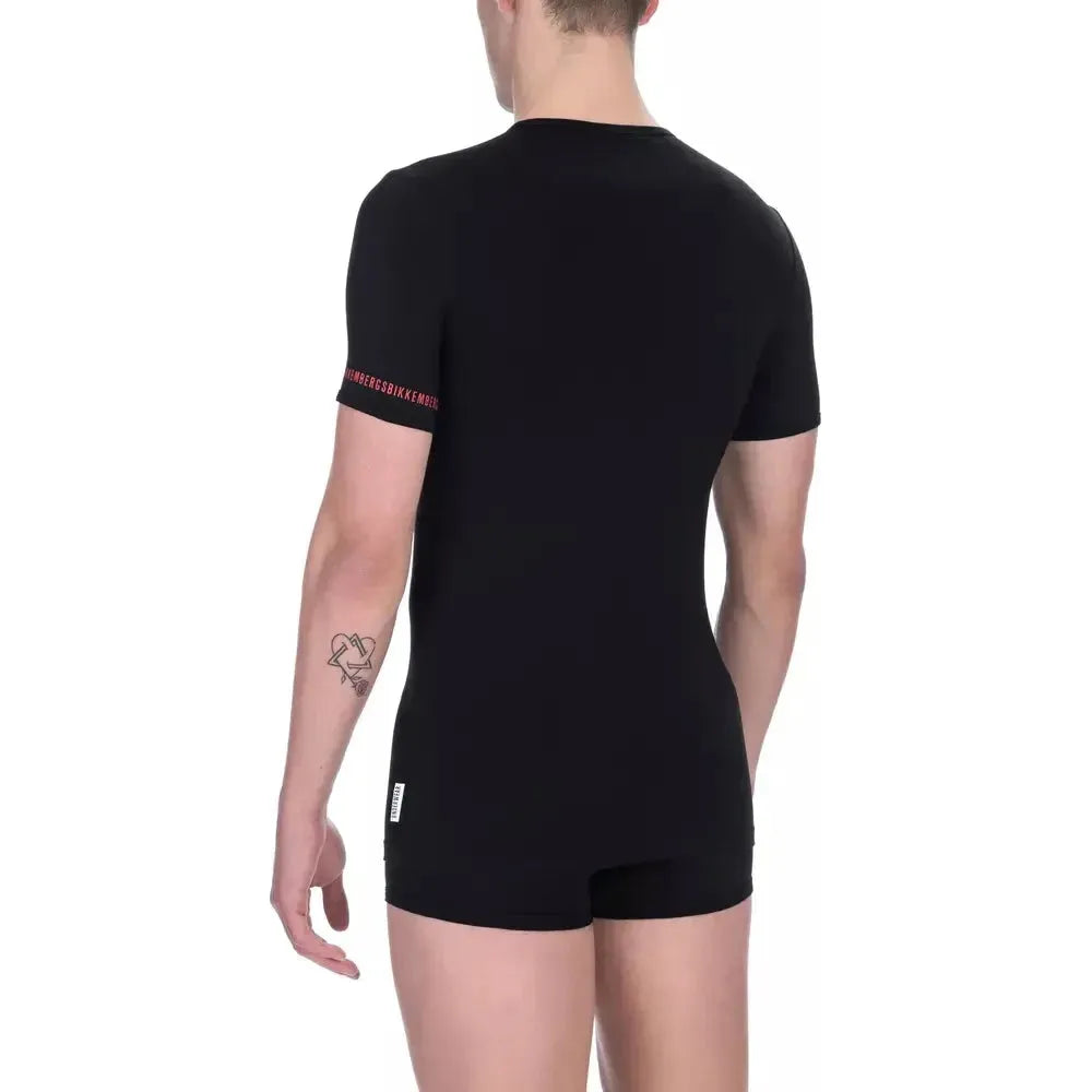 Bikkembergs "Black Cotton Men T-Shirt Twin Pack"