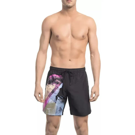 Bikkembergs Black Polyester Men Swim Short