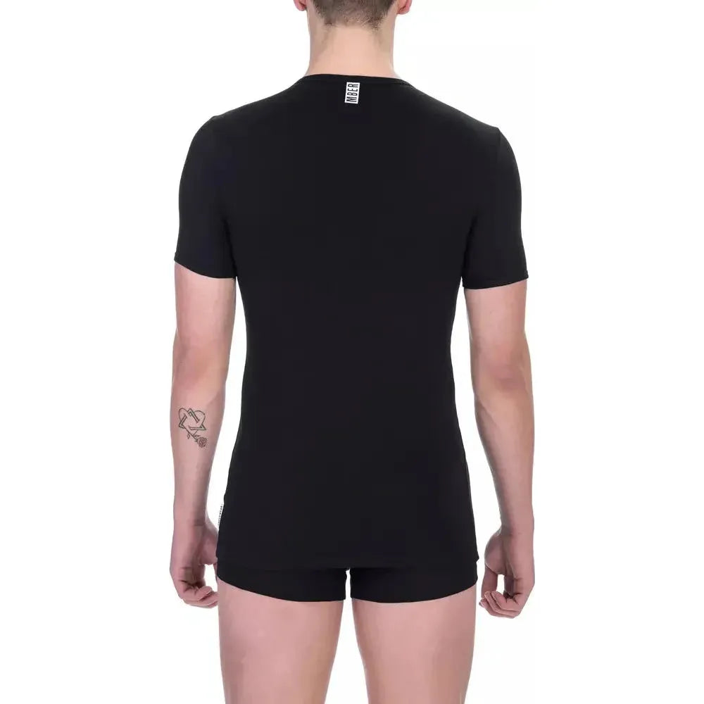 Bikkembergs Black Cotton Men's T-Shirt Bikkembergs