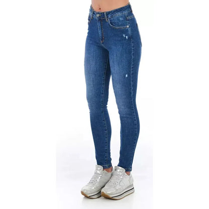 Frankie Morello Blue Denim Women Jeans