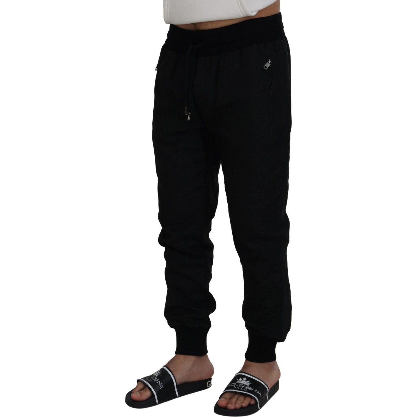 Dolce & Gabbana Black Men Casual Jogger Pants