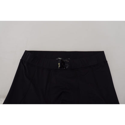 Dolce & Gabbana Black Nylon Slim Fit Stretch Pants
