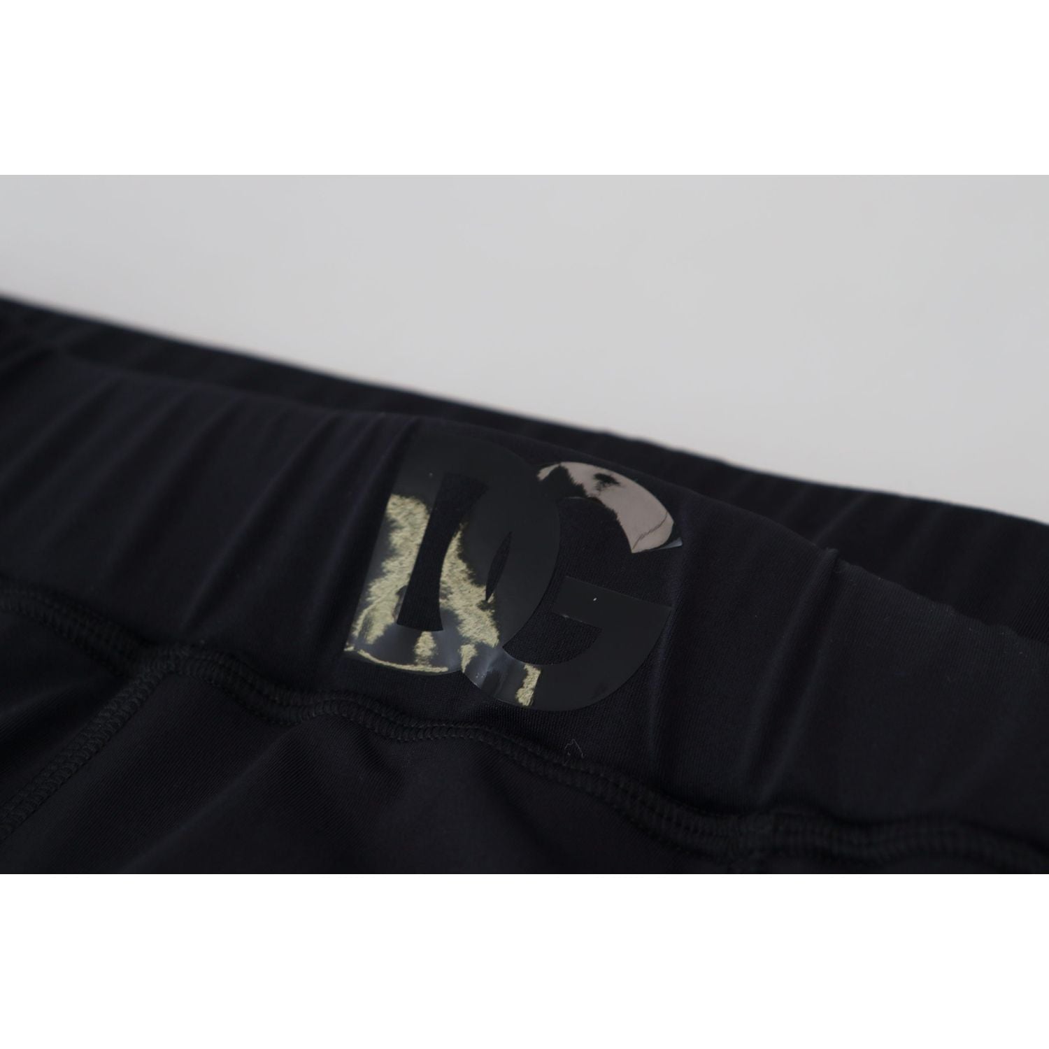 Dolce & Gabbana Black Nylon Slim Fit Stretch Pants