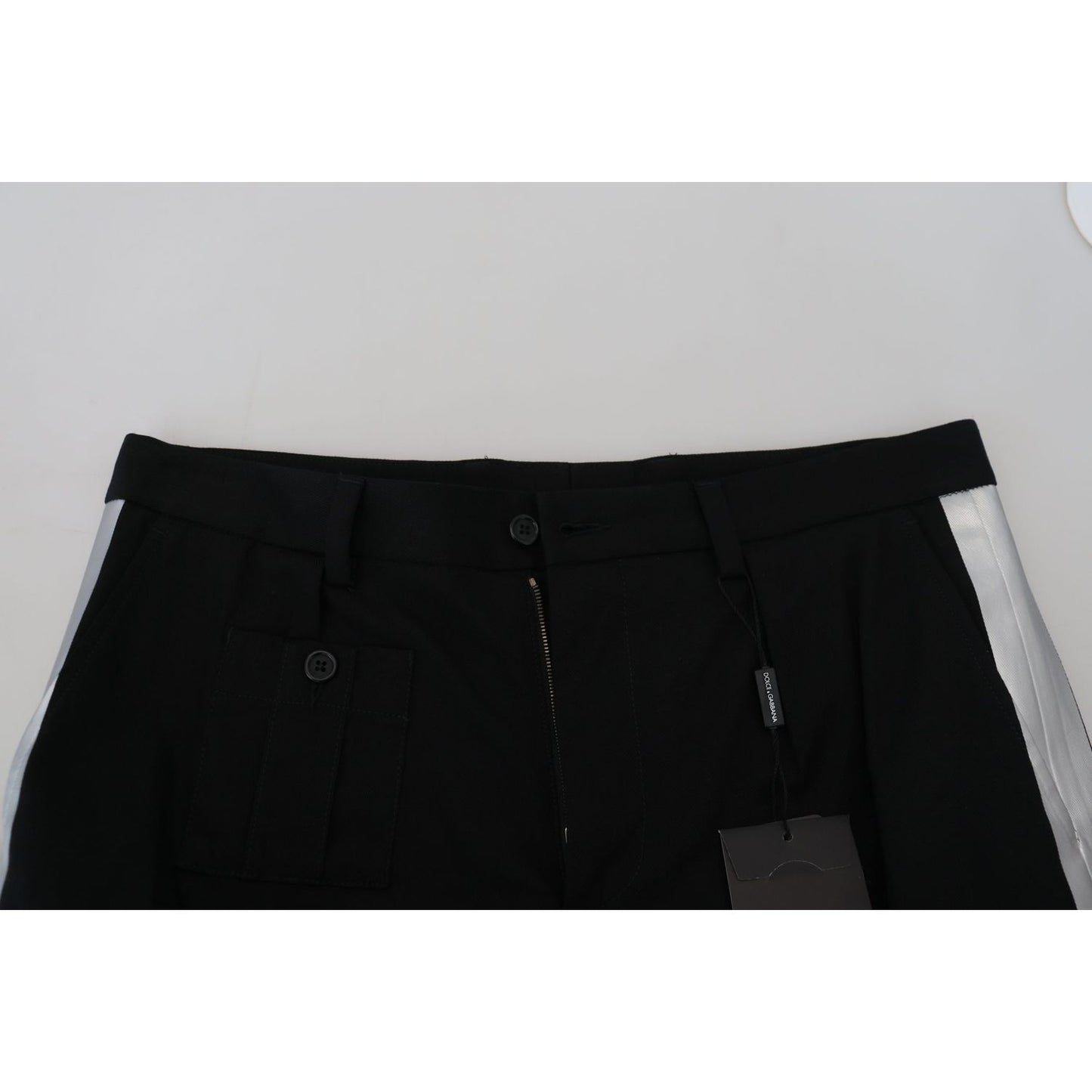 Dolce & Gabbana Black Bermuda Cargo Casual Shorts