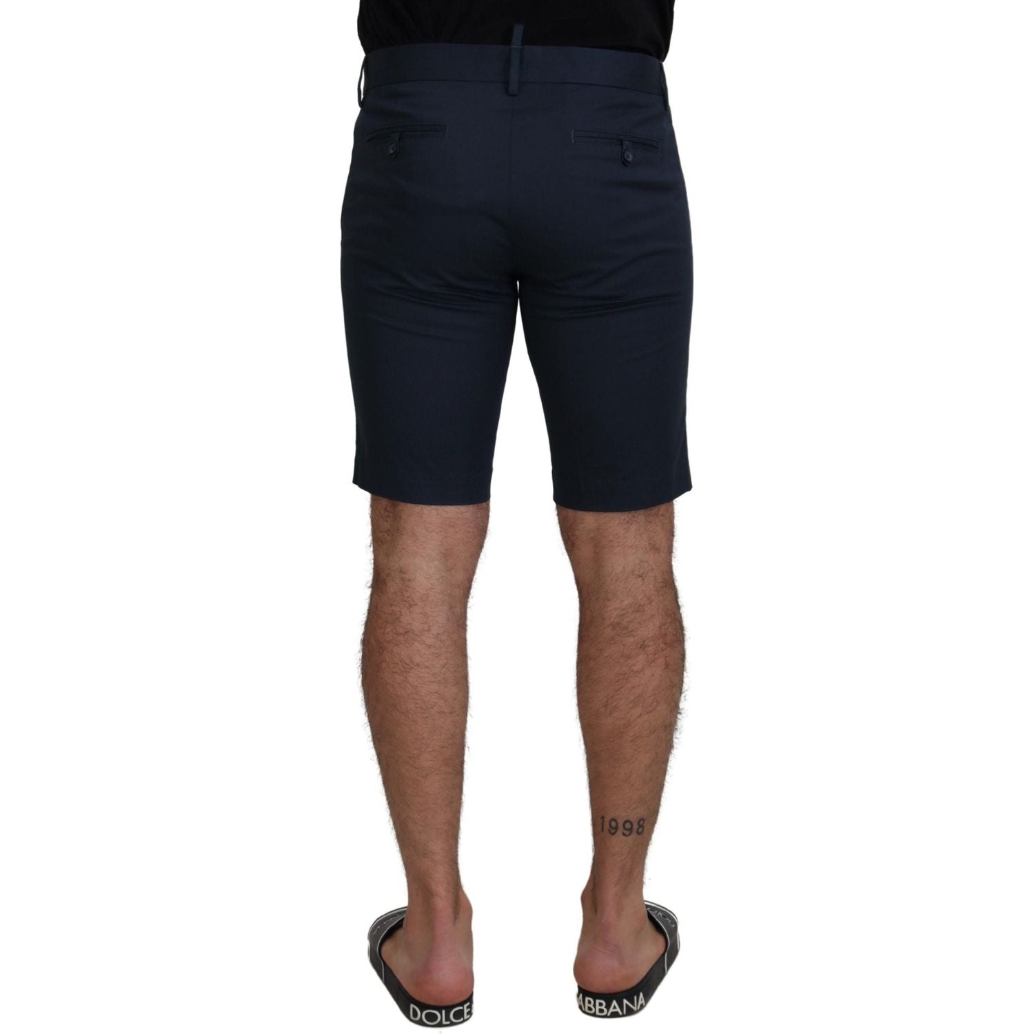 Dolce & Gabbana Blue Bermuda Low Waist Men Shorts