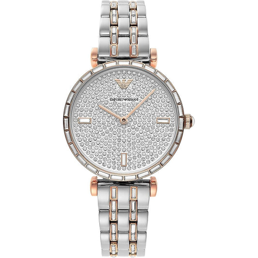 Emporio Armani Silver Steel Quartz Watch