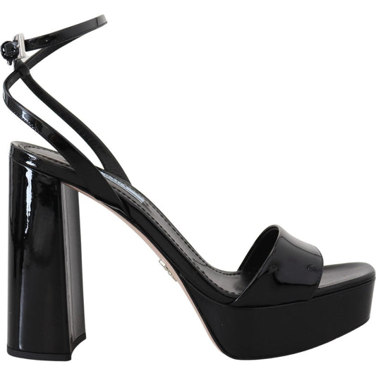 Prada Elevate Your Elegance with Glossy Black Heels Prada