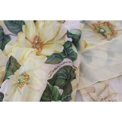 Dolce & Gabbana Multicolor Silk Floral Print Long Maxi Dress Dolce & Gabbana