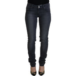 Acht Chic Gray Low Waist Skinny Jeans Acht Dark Slate Gray