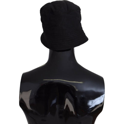 Dolce & Gabbana Black Nylon Women Bucket Cap Hat