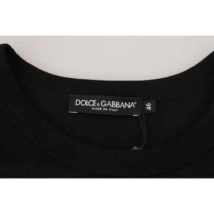 Dolce & Gabbana Black Sneak Peek Cotton Short Sleeve T-shirt