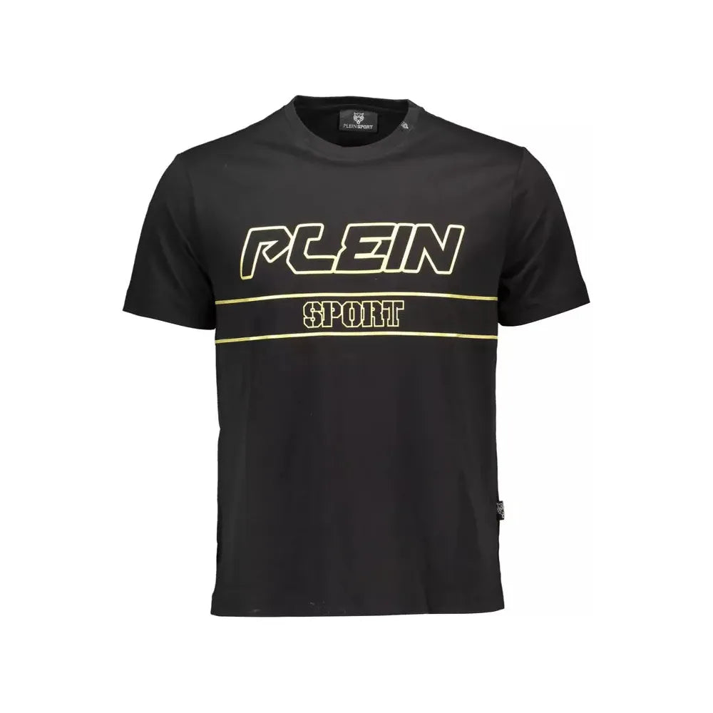 Plein Sport Black Cotton T-Shirt