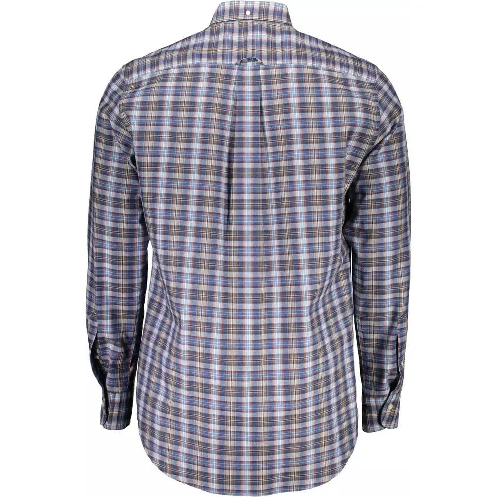 Gant Blue Cotton Men Shirt Gant