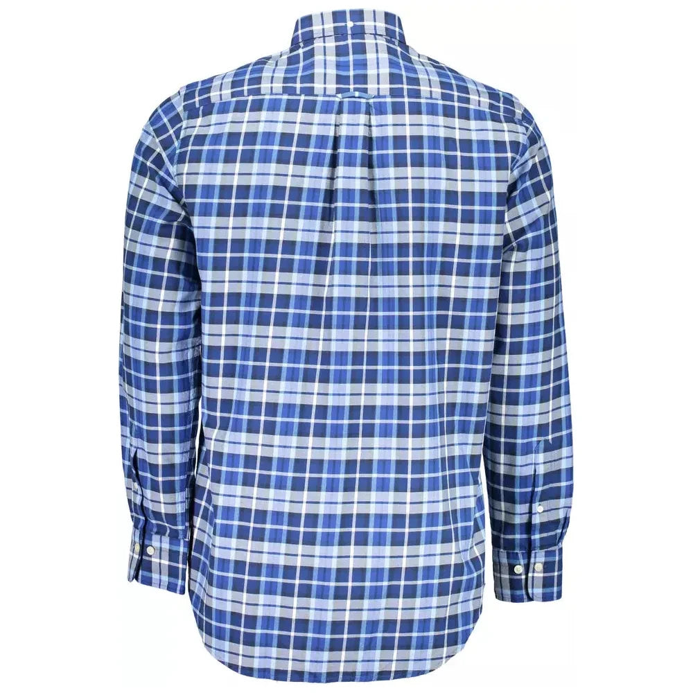 Gant Blue Cotton Men Shirt Gant