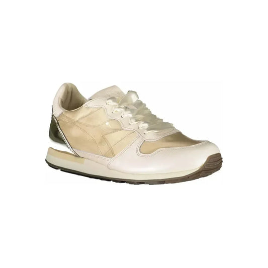 Diadora Beige Leather Women Sneaker Diadora