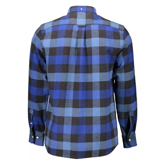 Gant Blue Cotton Men Shirt Gant