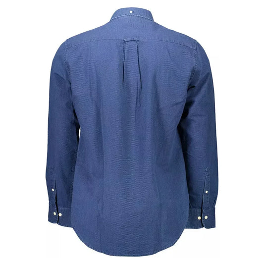 Gant Blue Cotton Men Shirt Gant