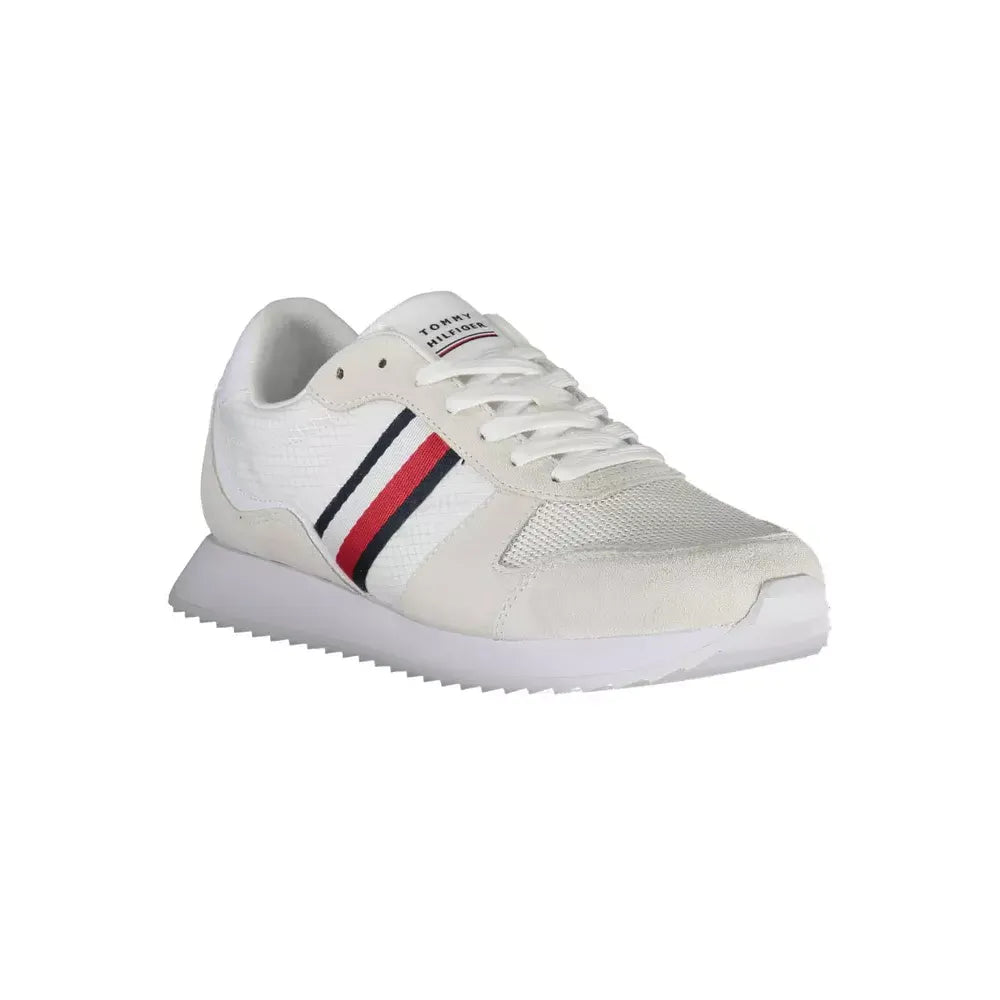 Tommy Hilfiger White Polyester Sneaker