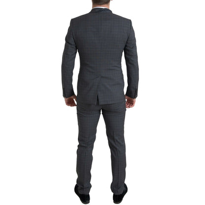 Dolce & Gabbana Gray 2 Piece Single Breasted MARTINI Suit