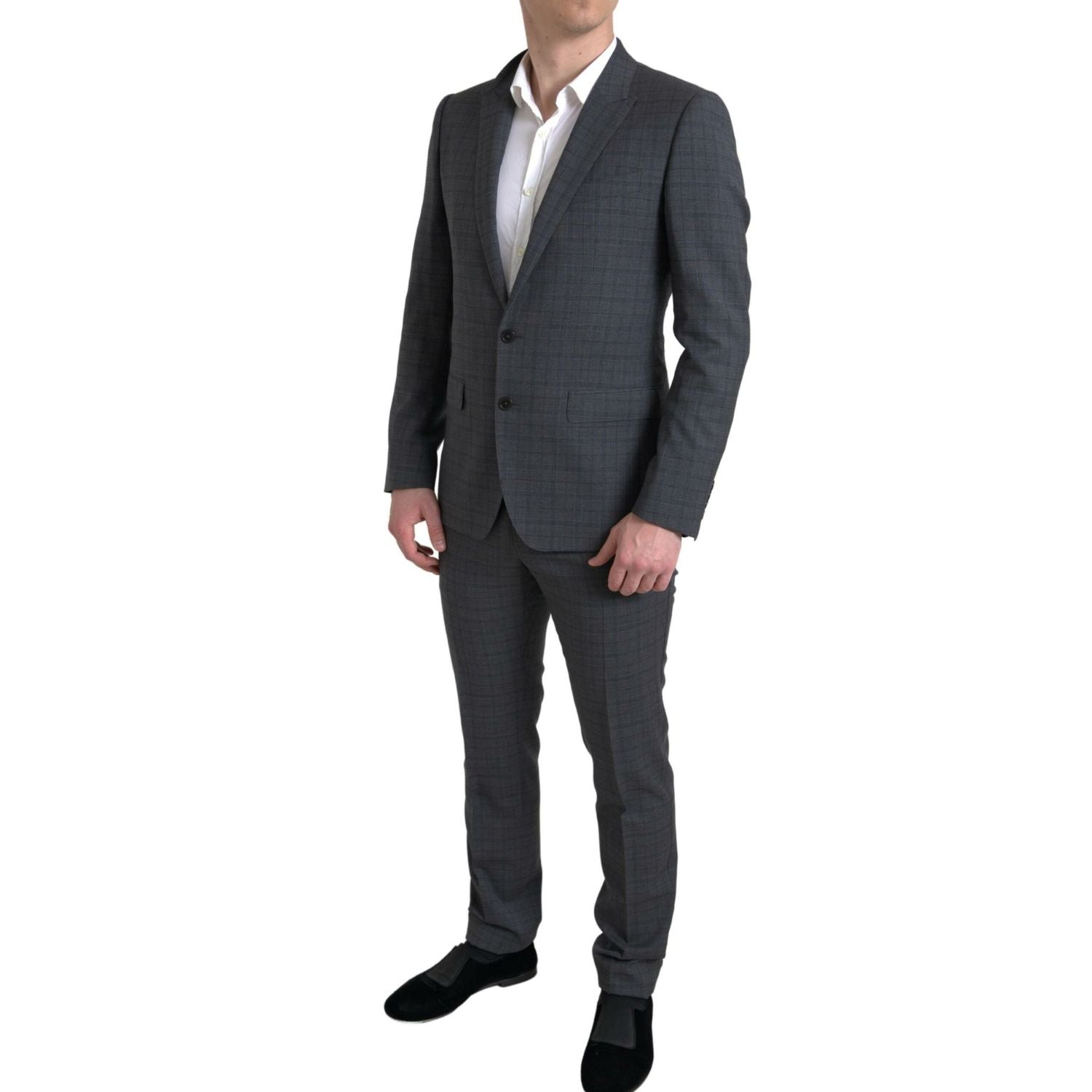 Dolce & Gabbana Gray 2 Piece Single Breasted MARTINI Suit