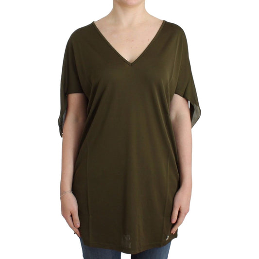 John Galliano Emerald Elegance Rayon Blouse John Galliano