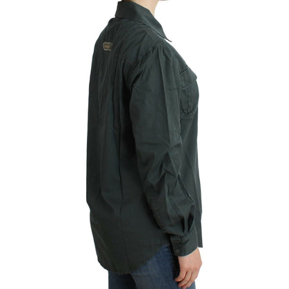 Cavalli Gray button down shirt