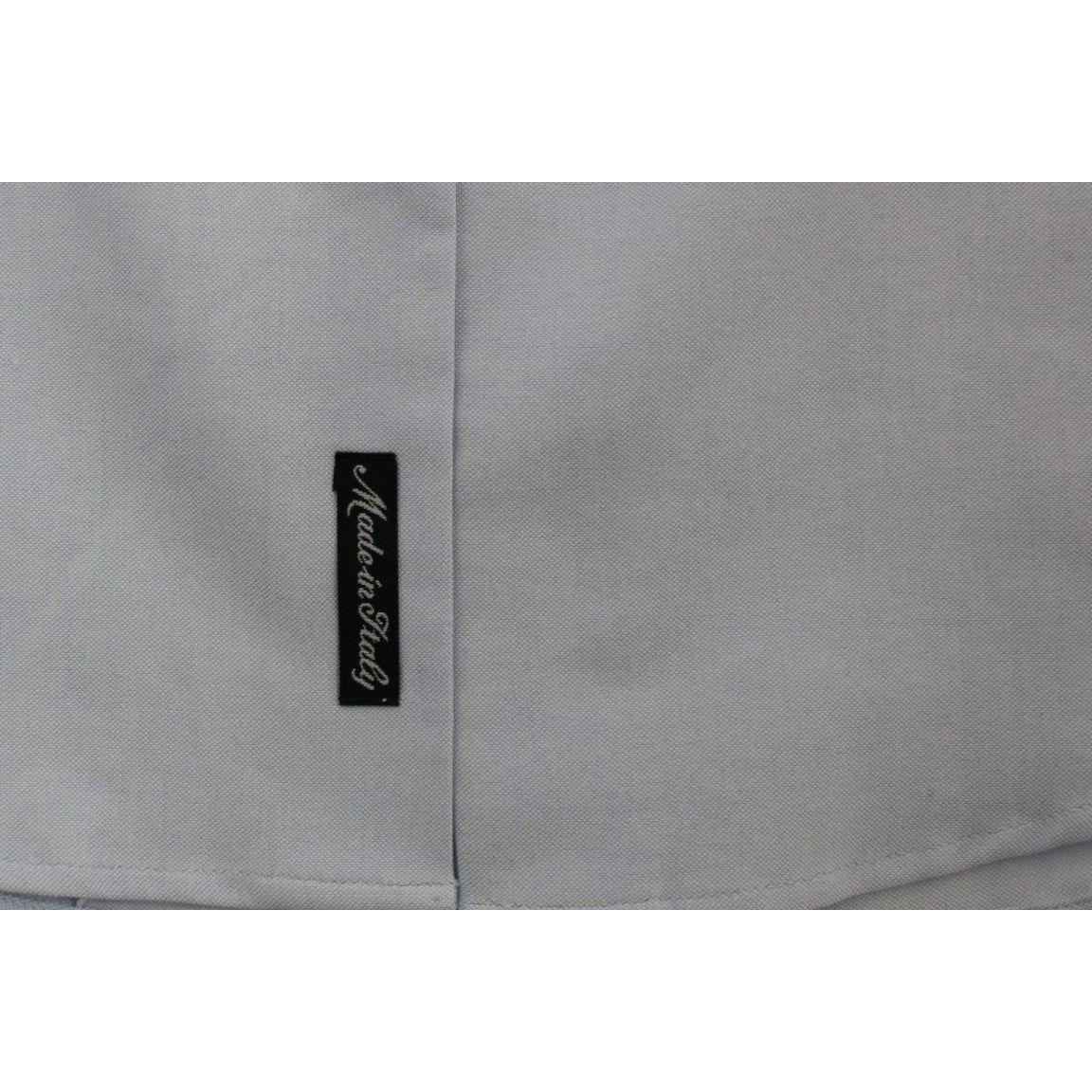 Cavalli Elegant Light Blue Italian Cotton Shirt Cavalli