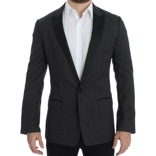 Dolce & Gabbana Black wool slim MARTINI blazer 1% Elastane,1728,2% Polyester,24% Rayon,25% Silk,5% Cotton,67345645728,Black,Blazers - Men - Clothing,Blazers - Suits & Blazers - Clothing,Clothing,Dolce & Gabbana,IT44 | XS,IT48 | M,Material: 43% Wool,Men,Me