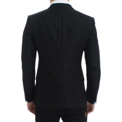 Dolce & Gabbana Black wool MARTINI slim blazer