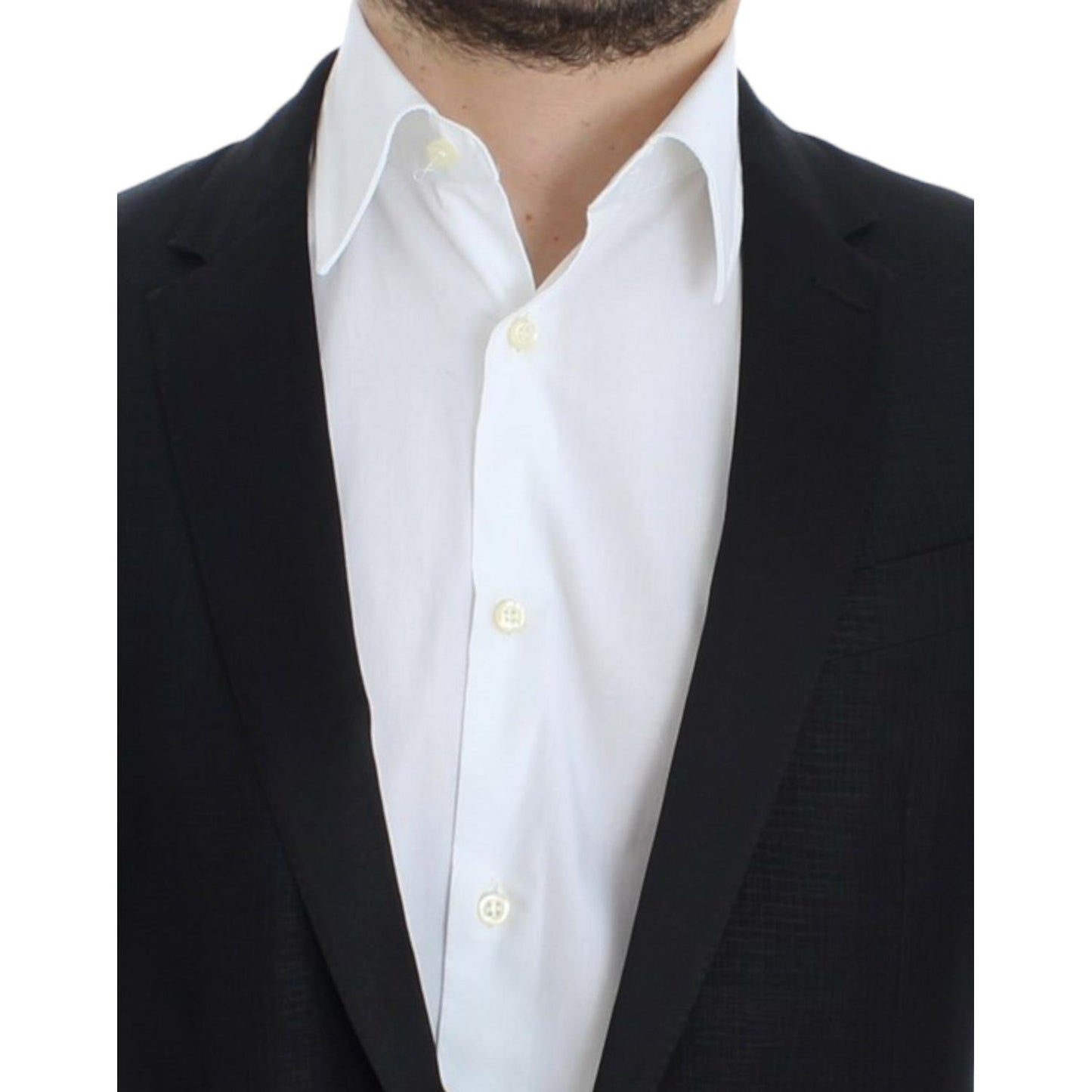 Dolce & Gabbana Black wool MARTINI slim blazer